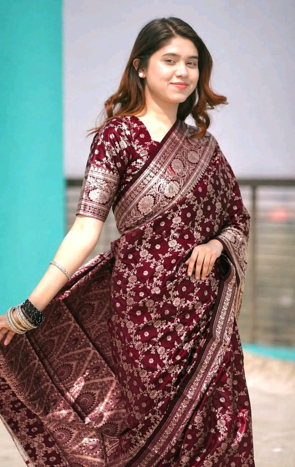 Royal Benaroshi Katan Saree