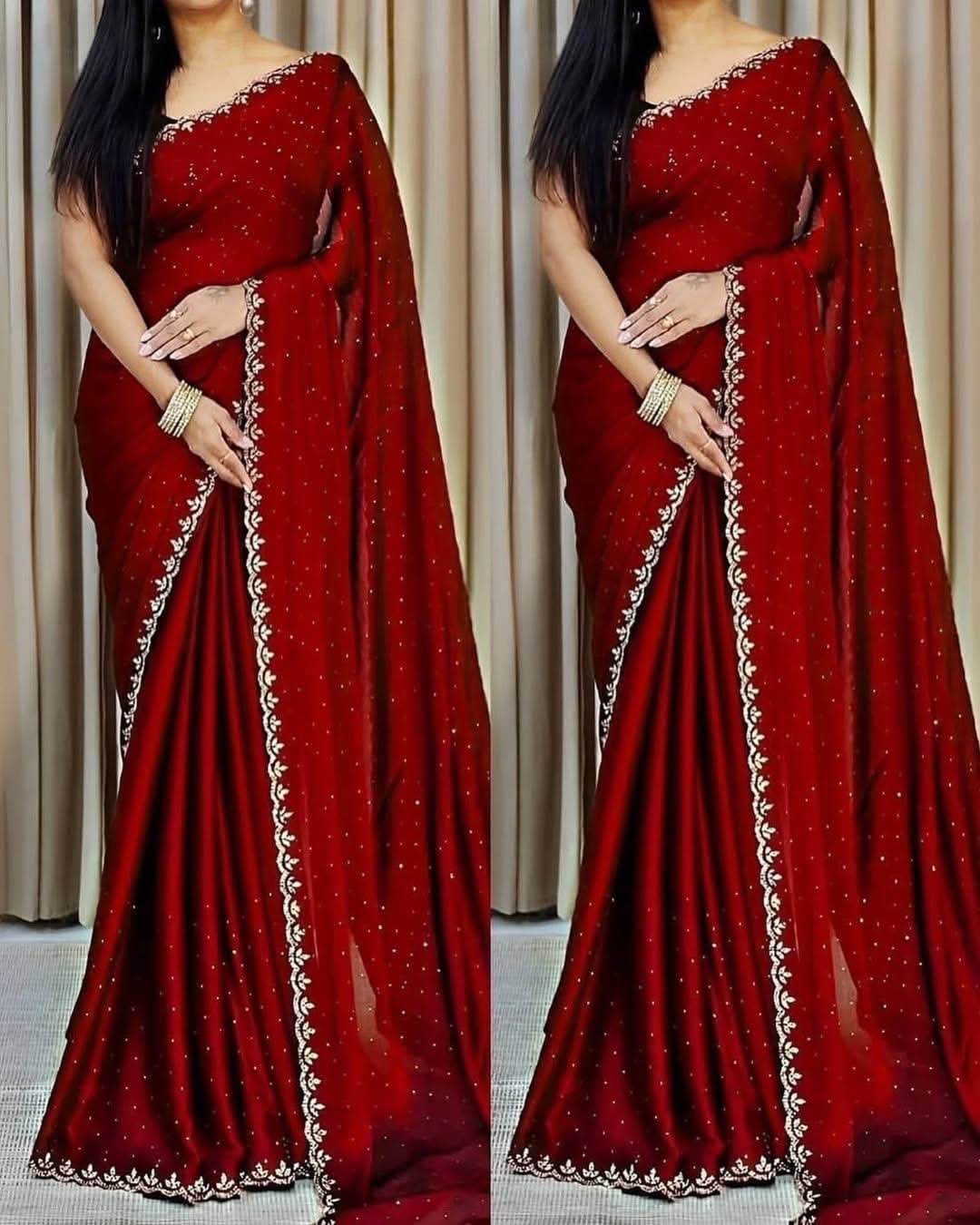 Georgette Sharee with Blouse Piece