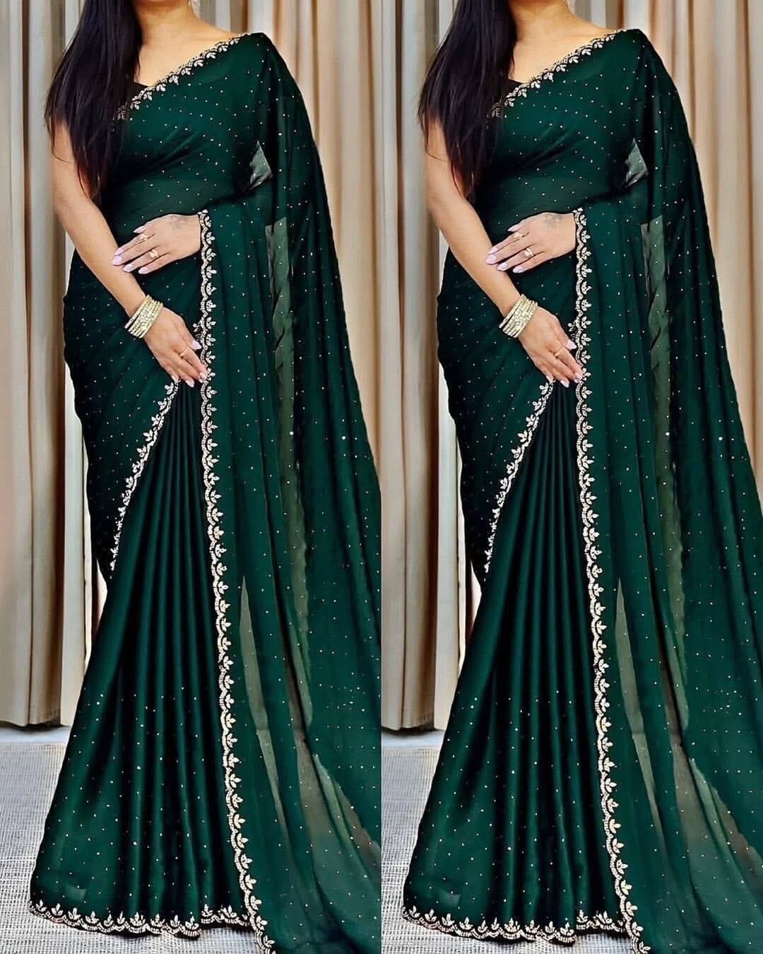 Georgette Sharee with Blouse Piece