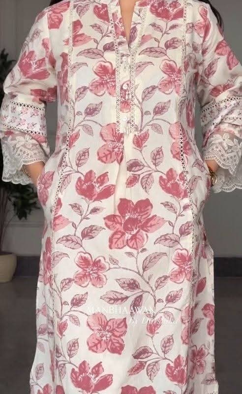 Cotton Embroidery Three Piece