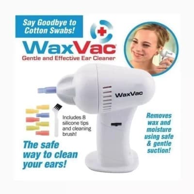 Ear Wax Cordless Cleaner/Remover Vacuum WaxVac Handy Tool Child Kid