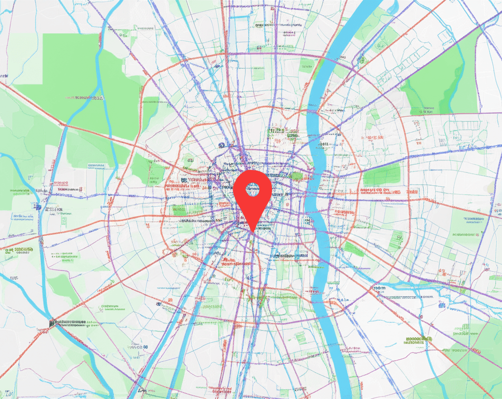 Map showing Dhaka, Bangladesh location